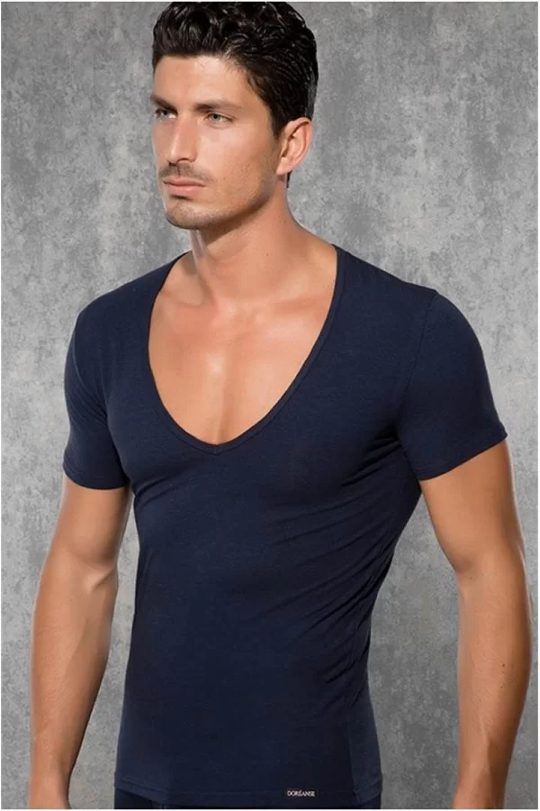 Doreanse  Yırtık Yaka Erkek  T-shirt 2820