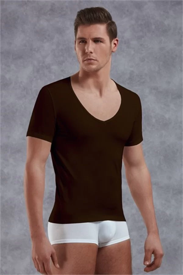 Doreanse  Yırtık Yaka Erkek  T-shirt 2820