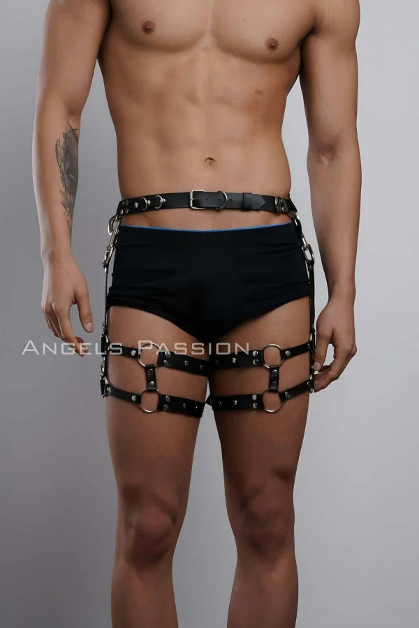 Erkek  Bacak Harness, Bacak Pantolon Kemeri, Erkek  Kısa Jartiyer - Brfm94