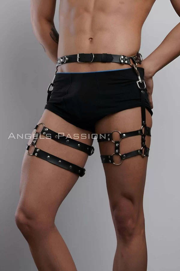 Erkek  Bacak Harness, Bacak Pantolon Kemeri, Erkek  Kısa Jartiyer - Brfm94