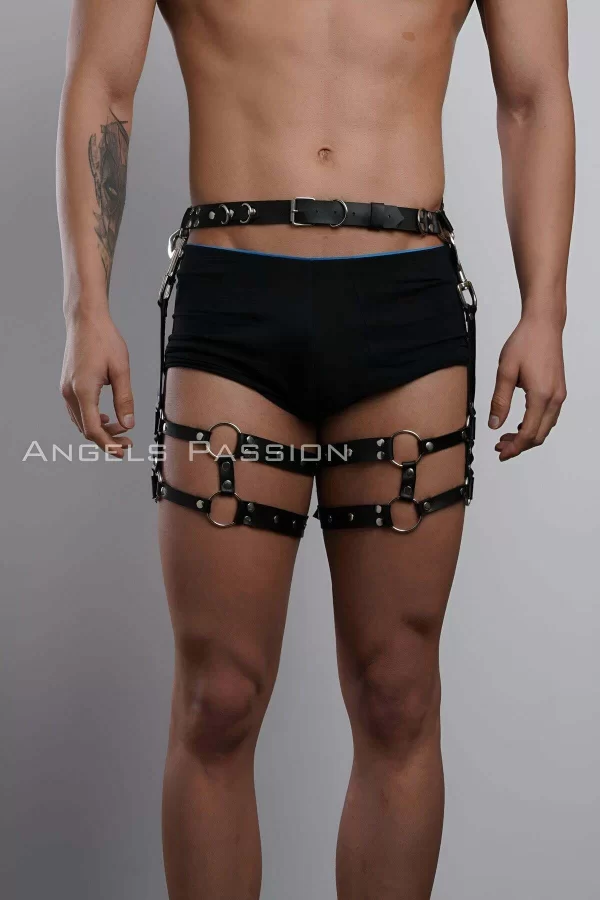 Erkek  Bacak Harness, Bacak Pantolon Kemeri, Erkek  Kısa Jartiyer - Brfm94