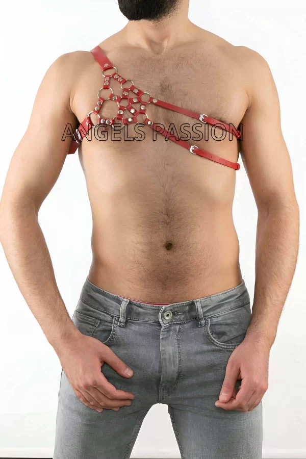 Erkek  Deri Omuz Harness, Tek Omuz Harness - Brfm14