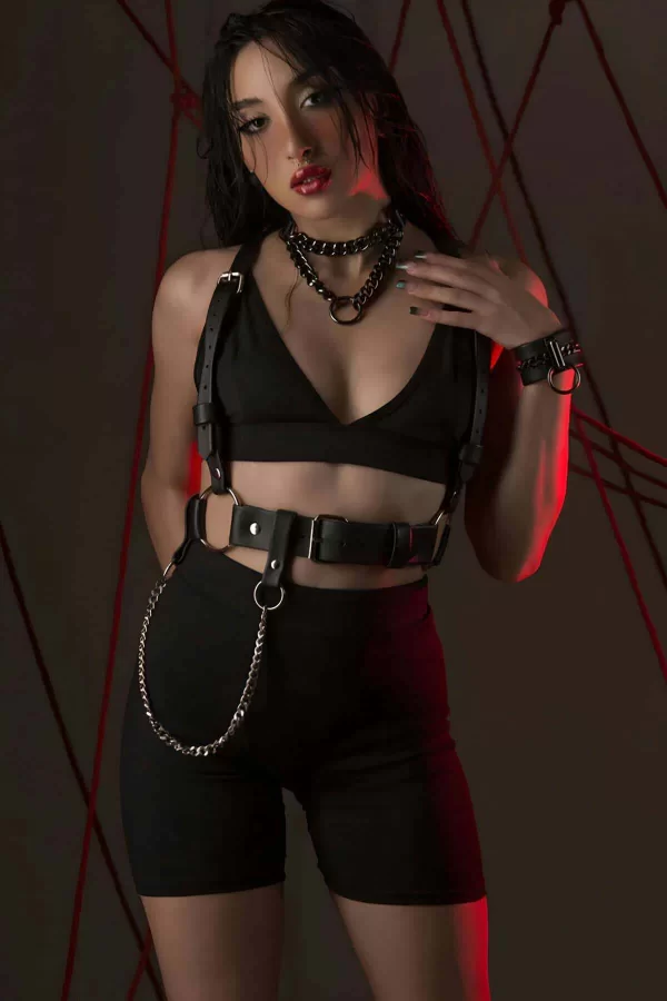 Fantazi Deri Omuzdan Askılı Harness - Brf1266