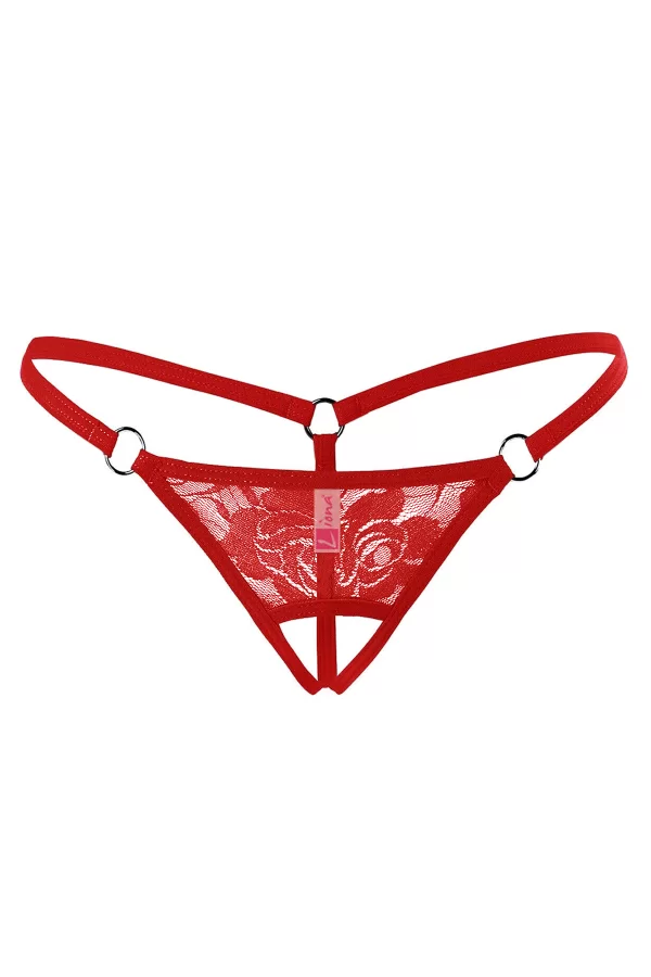 Fantezi İç Giyim Ağı Açık Dantelli Fantazi G String