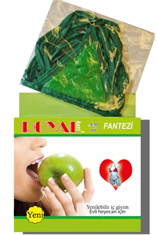 Fantezi Yenilebilir Elma Aromalı İç Çamaşırı Takımı