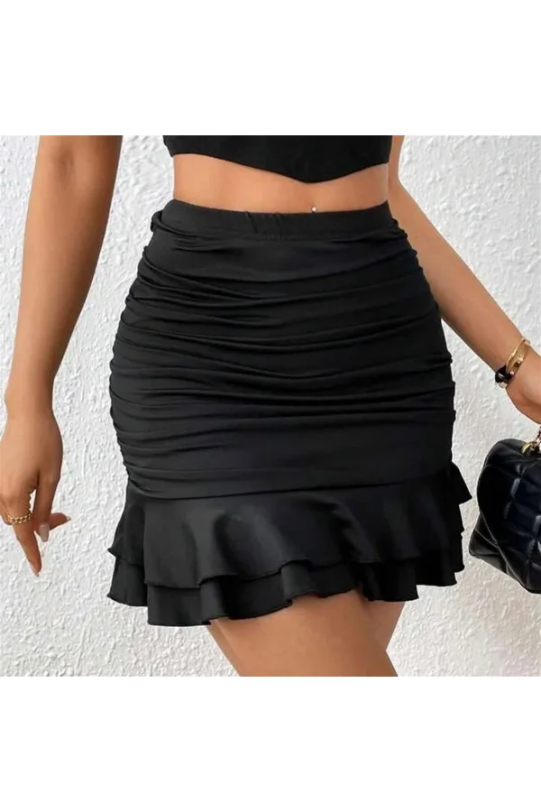 Fırfırlı Mini Etek