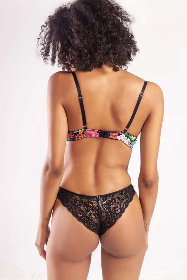 Garden Heavy Push Up Bra, Siyah Konforlu Ve Şık Sütyen