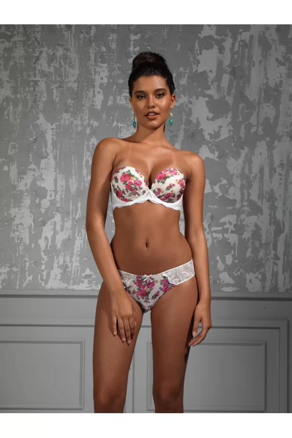 Gardenia Big Size Plunge Bra, Ekru Konforlu Ve Şık Sütyen