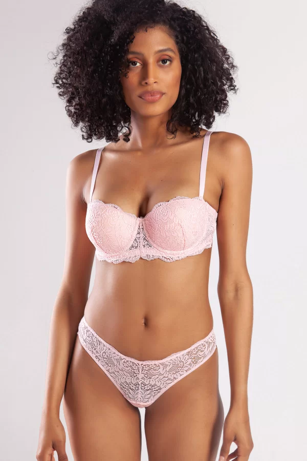 G.colors Push Up Strapless Bra, Açık Pembe Konforlu Ve Şık Sütyen