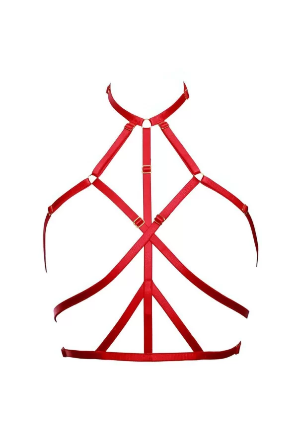 Göğsü Saran Şık Lastik Harness - Brf148