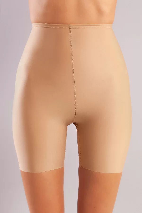 Golshan Girdle Hight Waist Micro Short Corset, İz Yapmayan Görünmez Yüksek Bel Paçalı Ten Korse