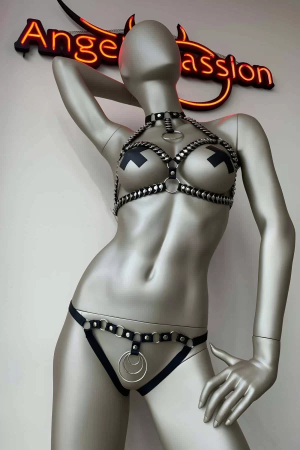Halka Detaylı Tarz Harness Sütyen Takım - Brf515