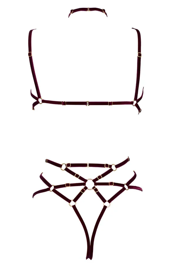 İç Çamaşır Modelleri Seksi Harness - Brf338