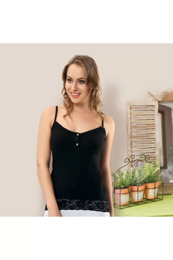 İnce Askılı Dantelli Kadın Atlet 168