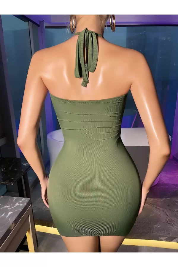 Kadın Yeşil Fantezi Clup Elbisesi 6680