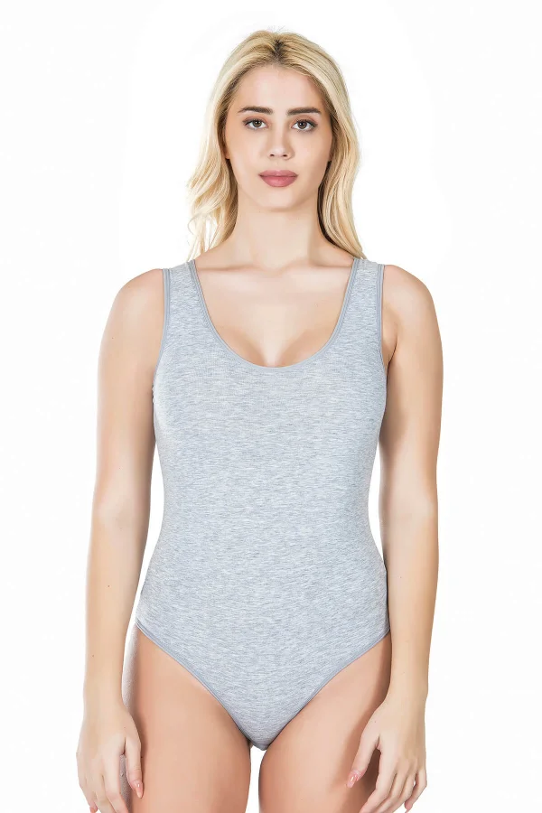 Kalın Askılı Çıtçıtlı Kadın Body 315