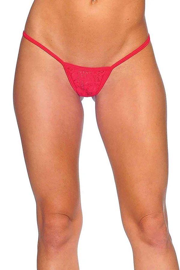 Kırmızı Dantelli Tanga Brf1166