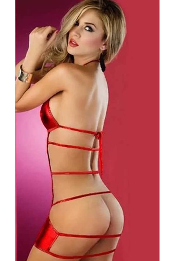 Kırmızı Seksi Tasarım Fantazi Elbise Brf2000