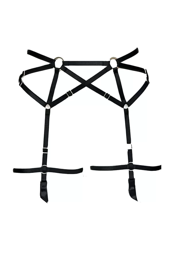 Köprü Detaylı Seksi Jartiyer Harness - Brf169
