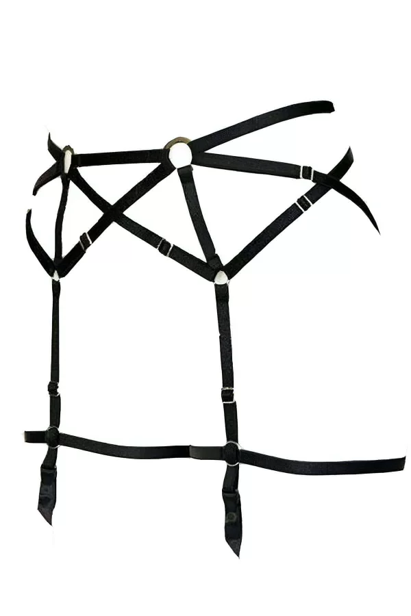 Köprü Detaylı Seksi Jartiyer Harness - Brf169