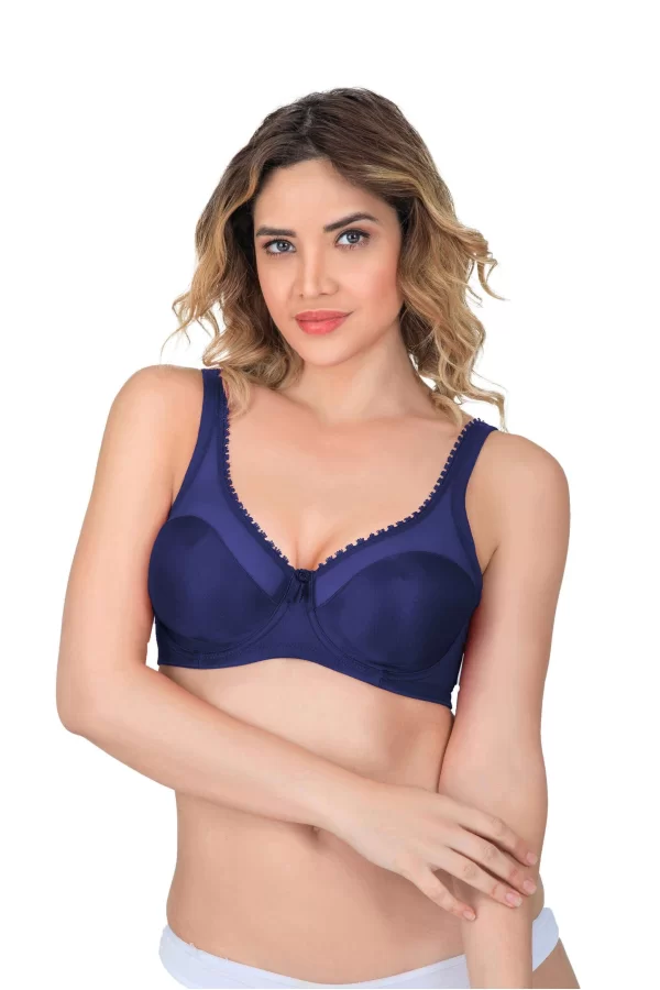 Lacivert  Mı Emay 169 C Basic Balenli Toparlayıcı Sütyen