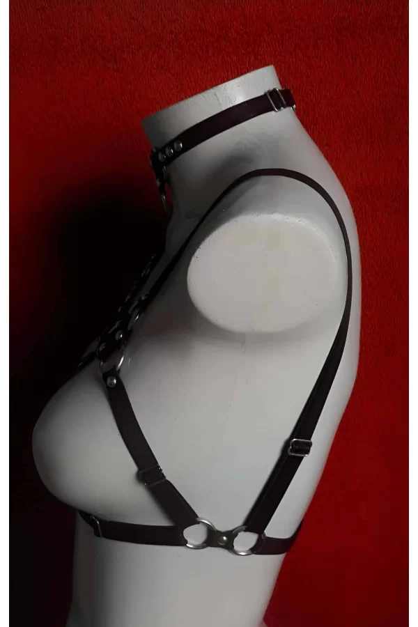 Lastik Sütyen Harness - Seksi Lastik Harness Sütyen - Bayan İç Giyim Lastik Sütyen - Brf571