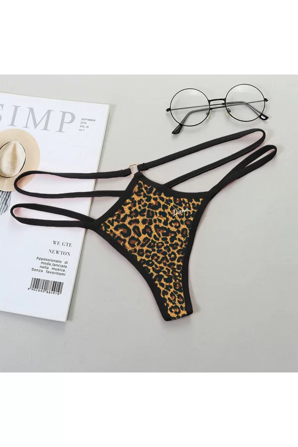Leopar Desenli Fantazi String Külot