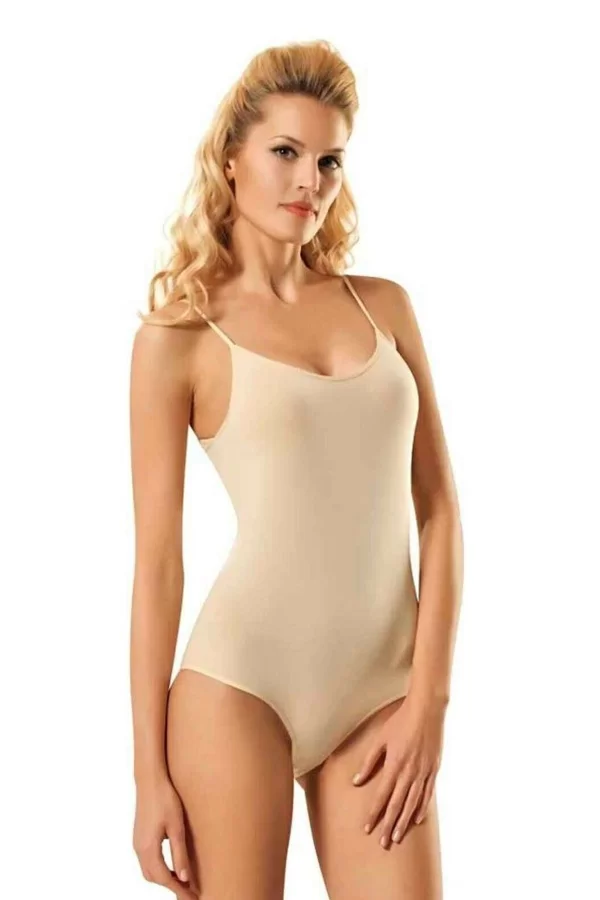 Likralı İp Askılı Body 4061