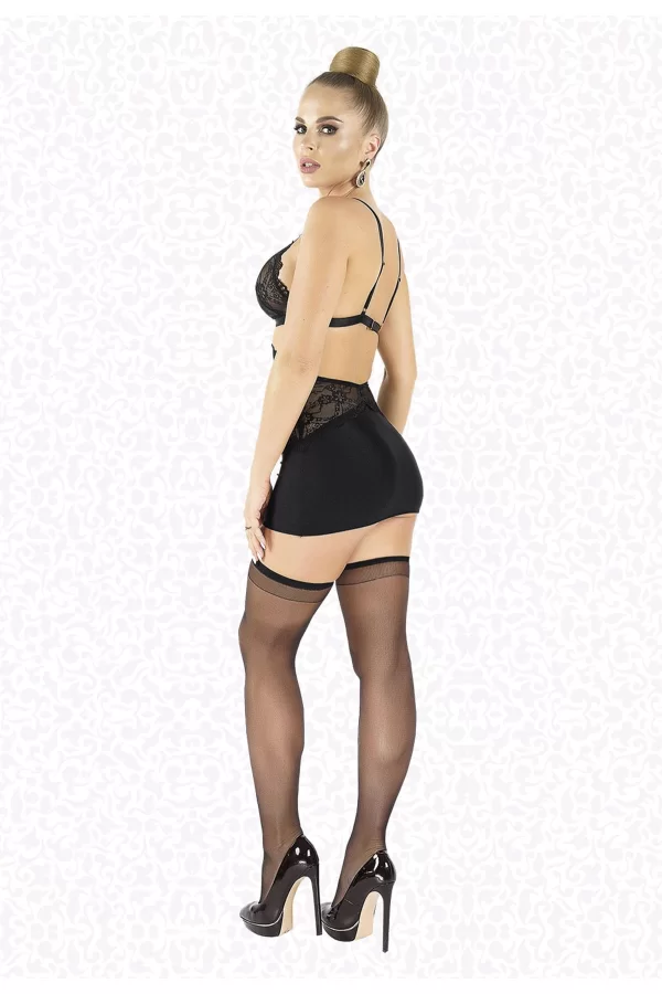 Likralı Saten Babydoll