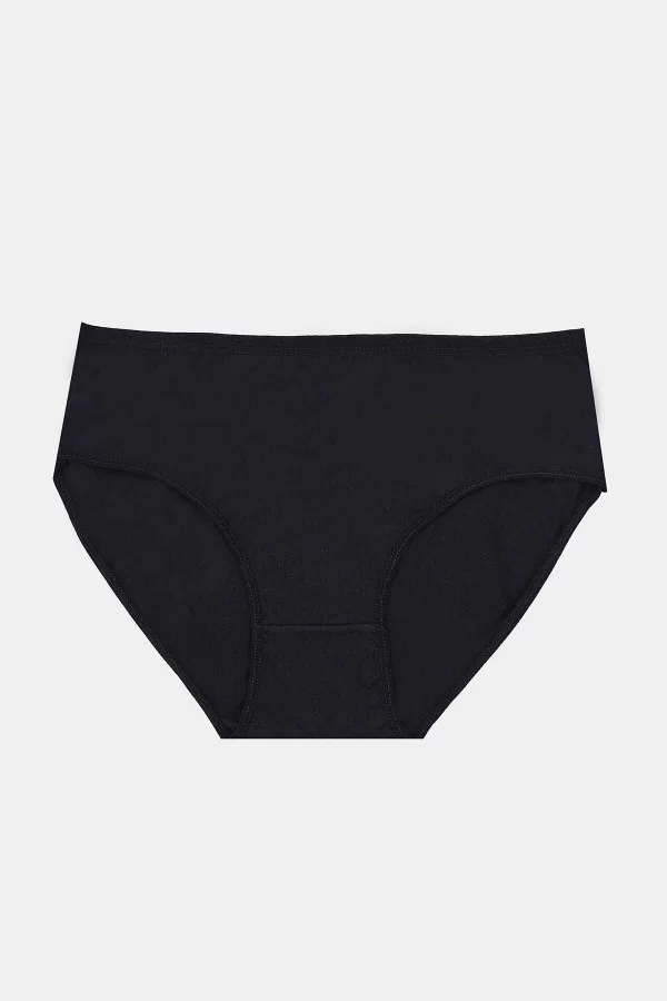Luz&Pos Arias Closet Büyük Beden Pamuklu Siyah Beyaz Ten Rengi 3lü Külot