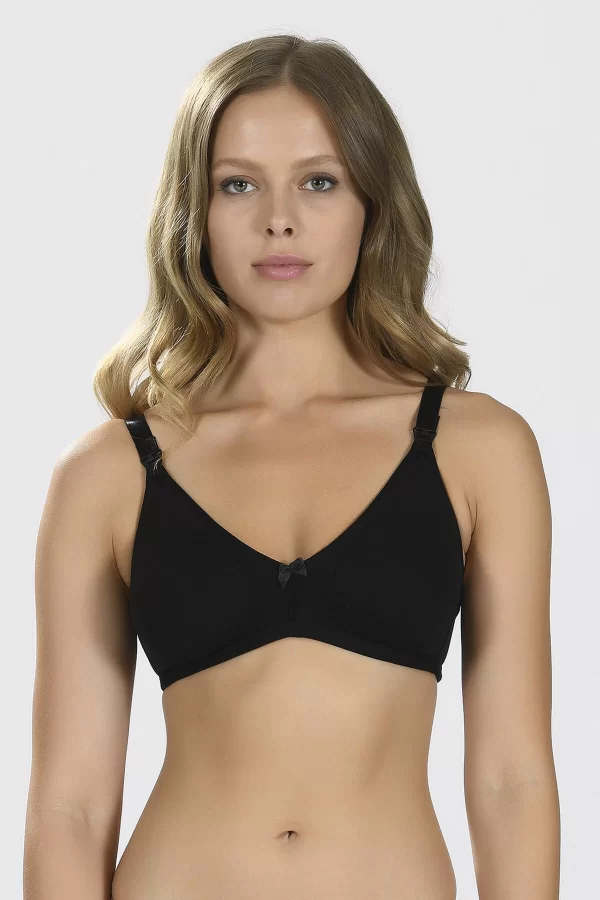 Luz&Pos Arias Closet Siyah Dikişsiz Emzirme Sütyeni
