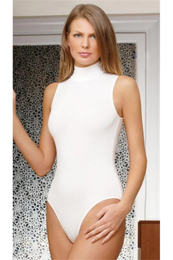 Nbb 2950 Boğazlı Kolsuz Çıtçıtlı Body
