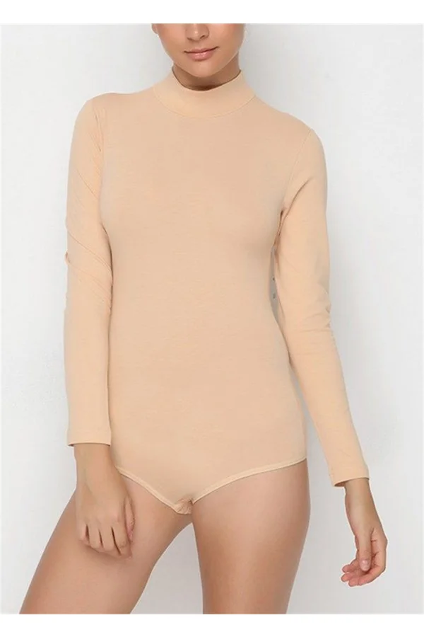 Nbb 2960 Uzun Kollu Boğazlı Çıtçıtlı Body