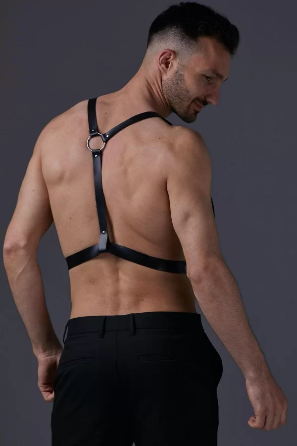 Pamuktenim Erkek  Fantezi Deri Harness Askı 2134