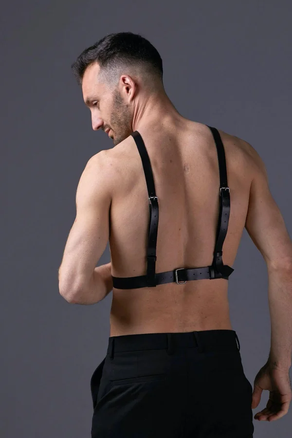Pamuktenim Erkek  Fantezi Deri Harness Askı 2135