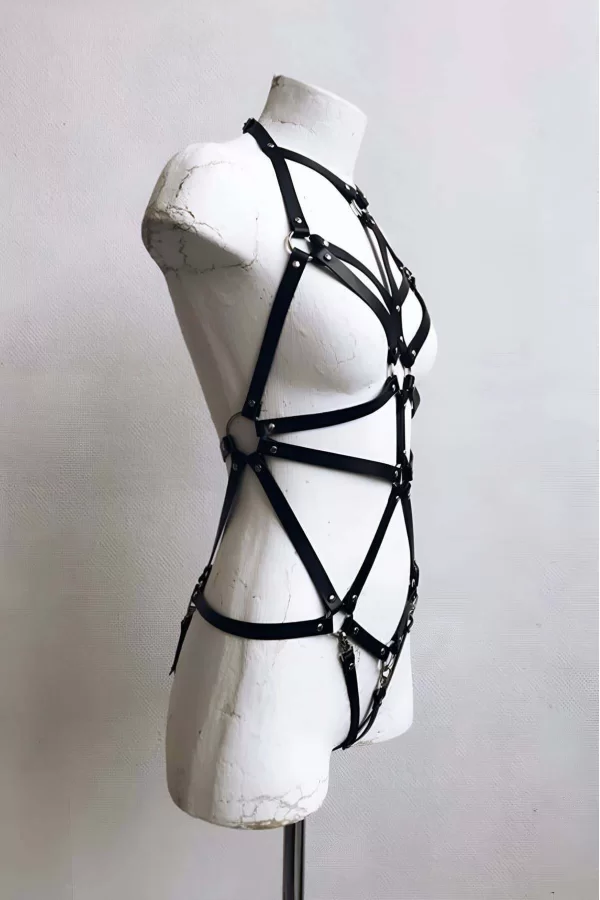 Seksi Deri Vücut Harness - Brf316