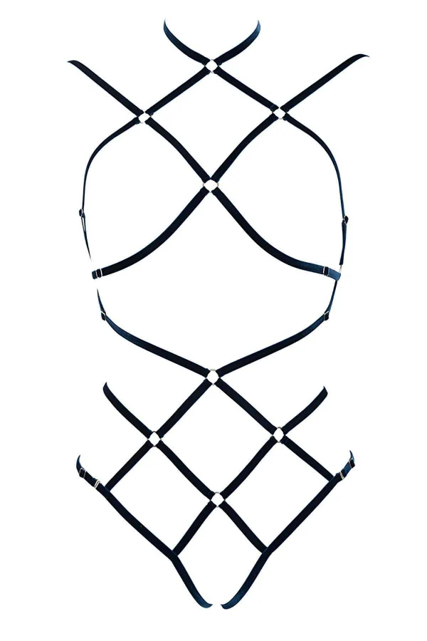 Seksi Lastik Harness Fantazi İç Giyim - Brf337