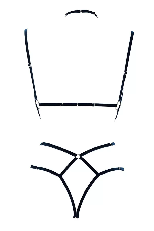 Seksi Lastik Harness Fantazi İç Giyim - Brf337