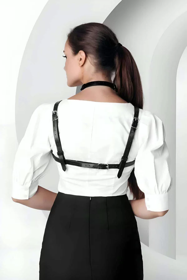 Şık Crop Yaka Harness, Giysi Üzeri Tamamlayıcı Yaka Aksesuar - Brf1290