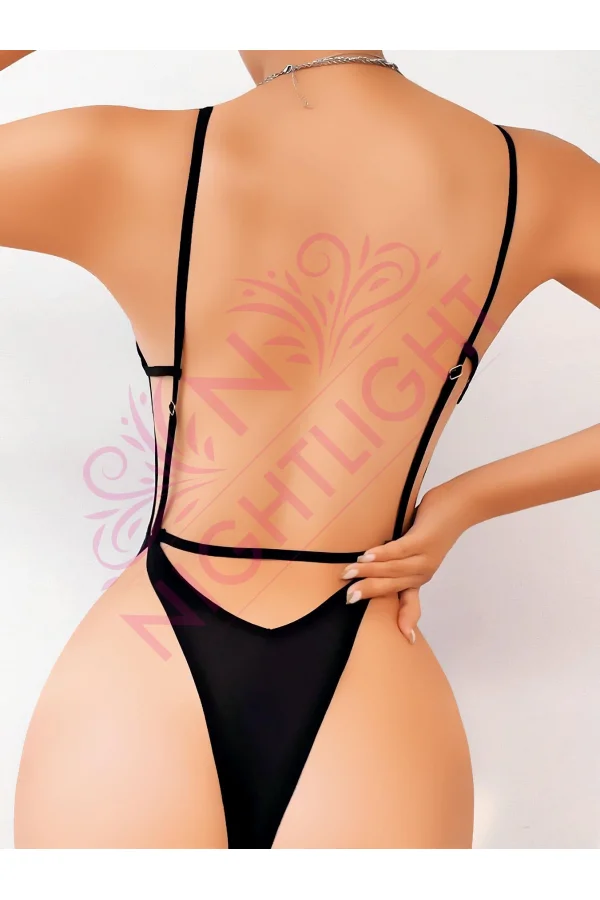 Sırt Dekolteli Çekici Fantazi Body