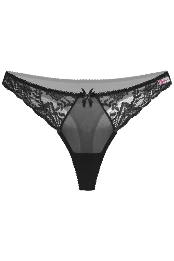 Siyah Dantelli Fantazi G String Külot