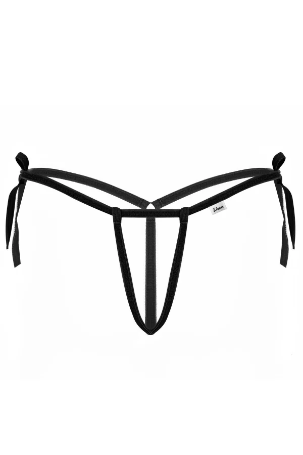 Siyah İpli Kadın Büyük Beden Fantezi G String
