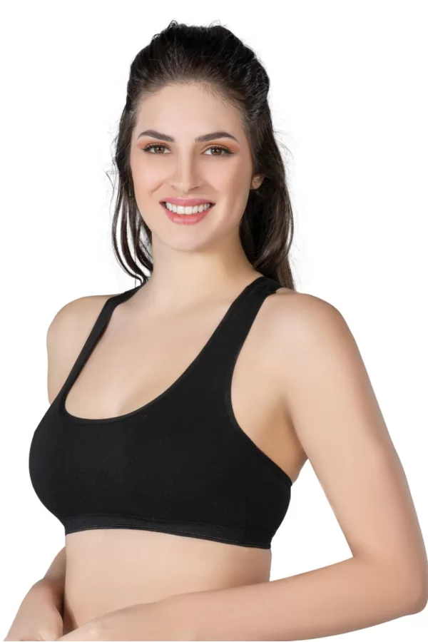Siyah Mı Emay 1424 Modal Cotton Sporcu Büstiyer