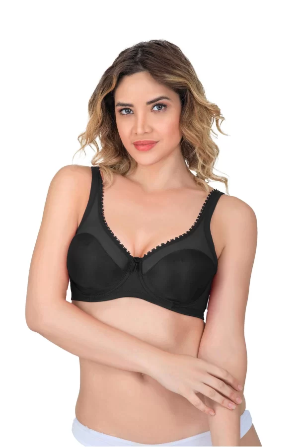 Siyah Mı Emay 169 C Basic Balenli Toparlayıcı Sütyen