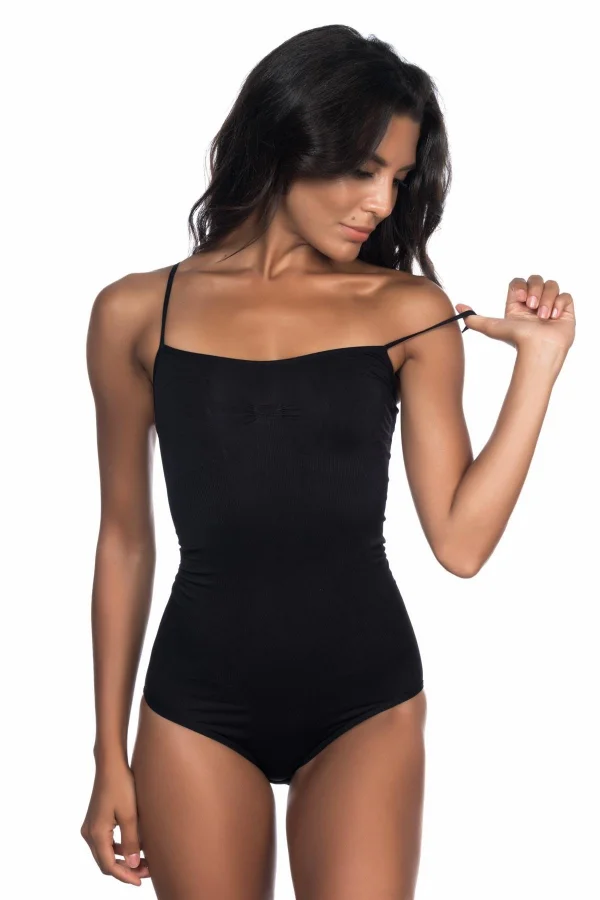 Siyah Mı Emay 1923 Soft İp Askılı Çıtçıtlı  Body