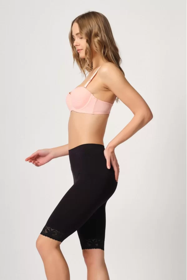 Siyah Mı Emay 3004 Soft Uzun Paça Dantel Boxer