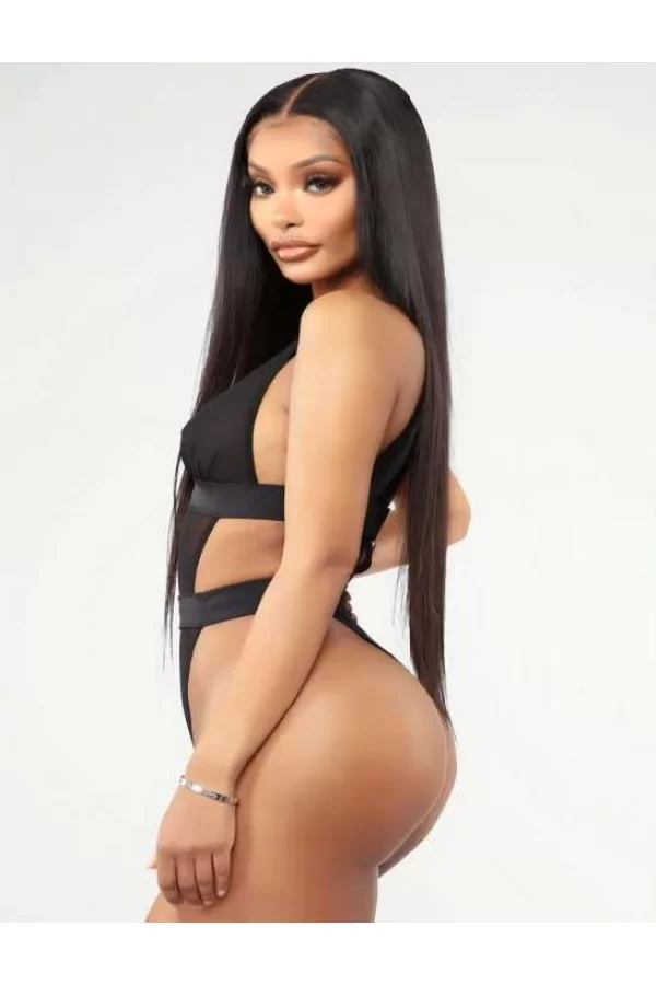 Siyah Transparan Tül Fantezi Babydoll