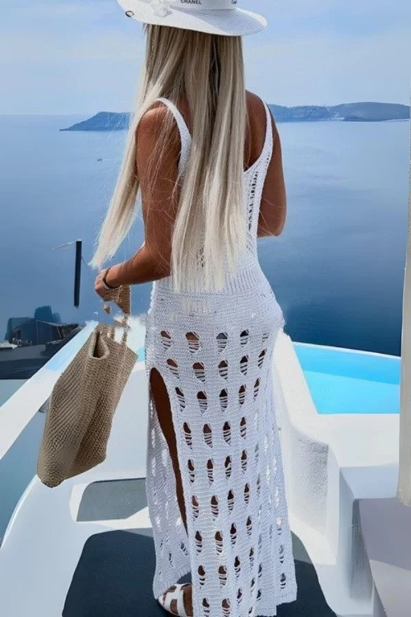 Triko Ajurlu Elbise