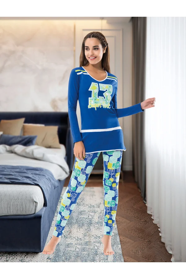Uzun Kol Kadın Pijama Takım 1118