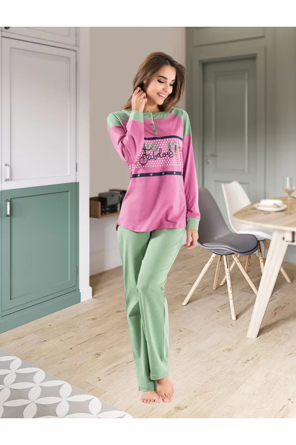 Uzun Kol Kadın Pijama Takım 1120